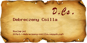Debreczeny Csilla névjegykártya